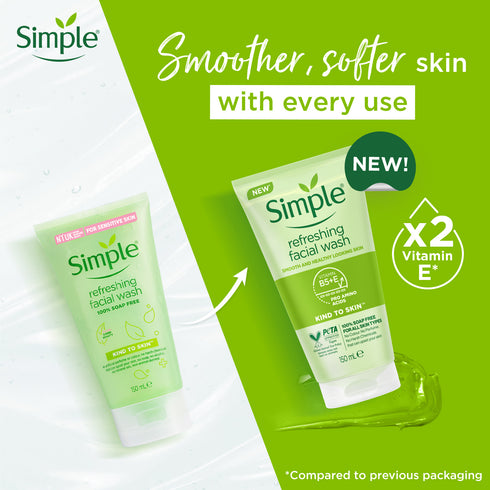 Simple Kind To Skin Refreshing Facial Wash 150ml